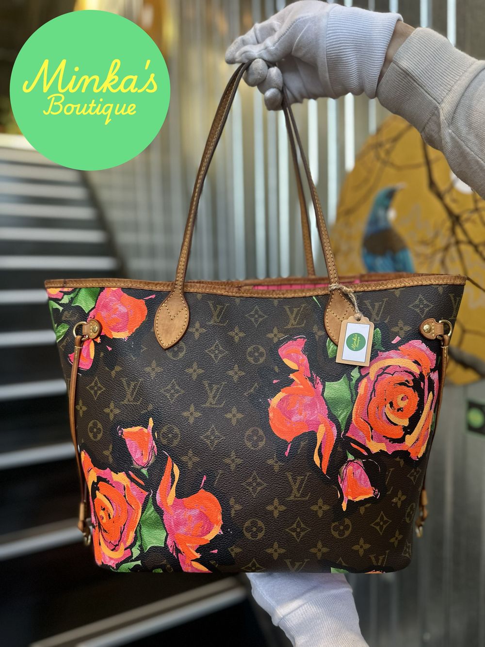 Louis Vuitton Neverfull Roses