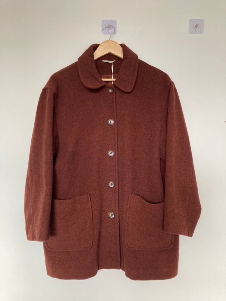 Brown Wool Blend Coat
