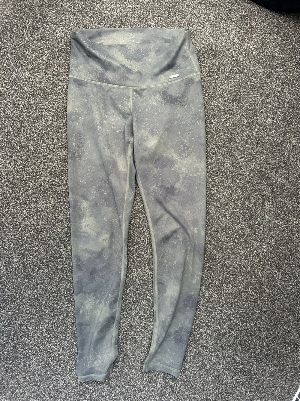 Aim’n Green/ grey Marbled High Waisted Leggings