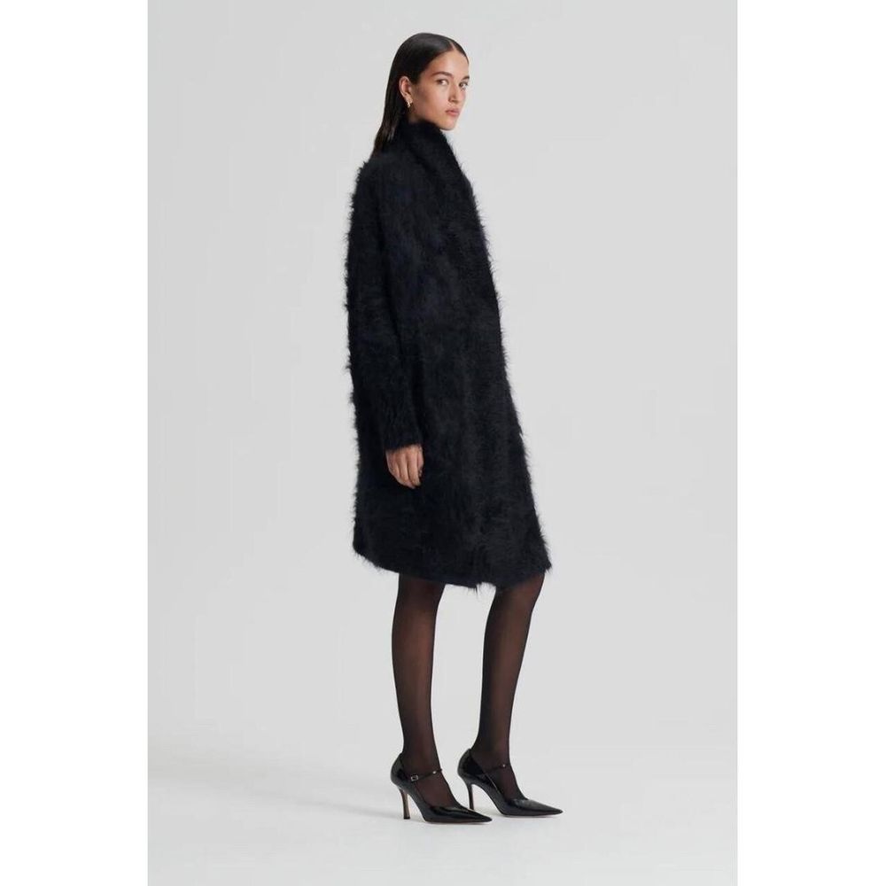 Scanlan Theodore Black Super Angora Coat