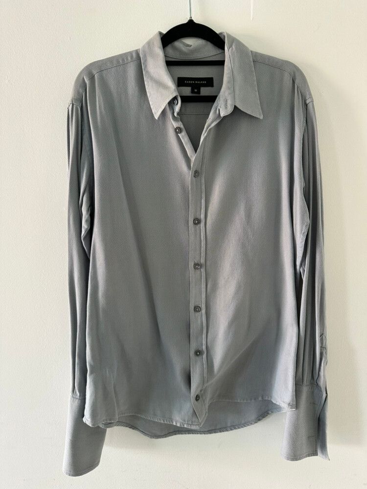 Karen Walker long sleeve button up cotton shirt M