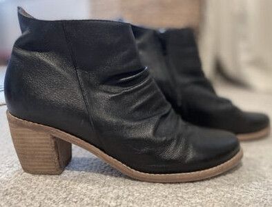 Ernest Wyler Black Ankle Boots