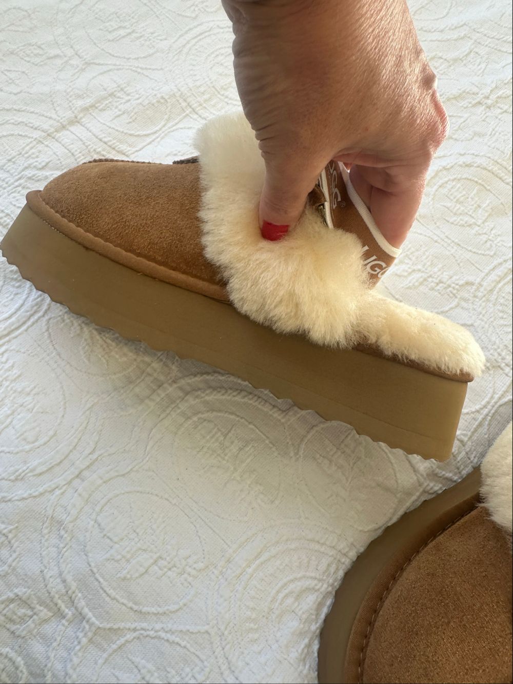 UGG Brown Shearling Slippers