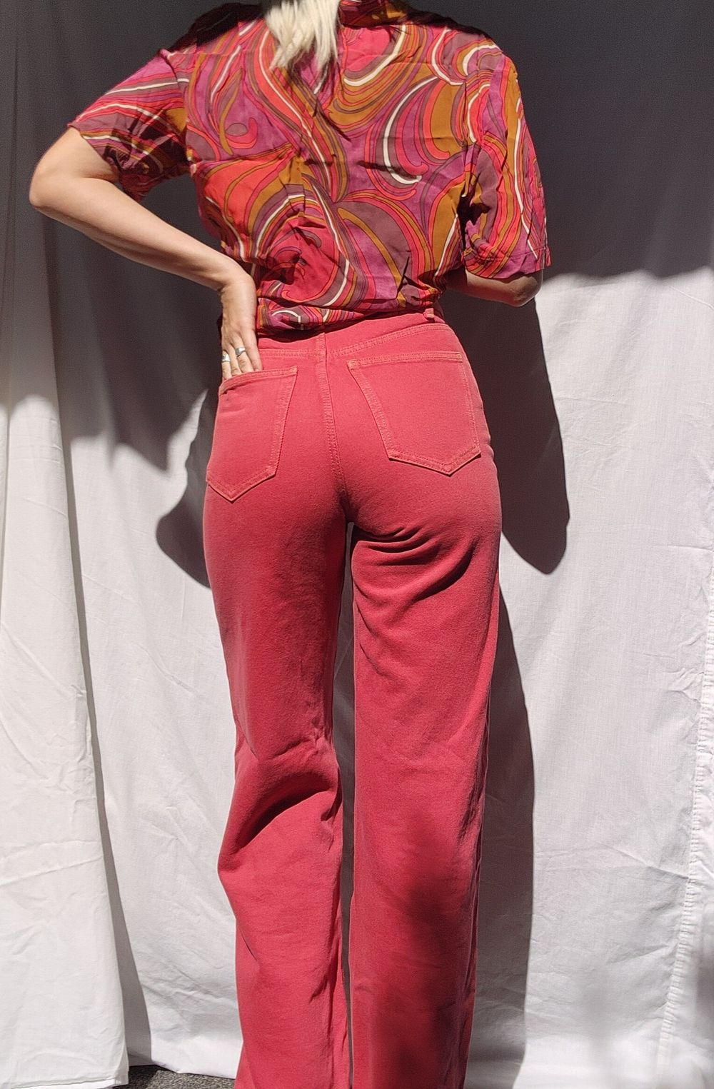 Pink jeans