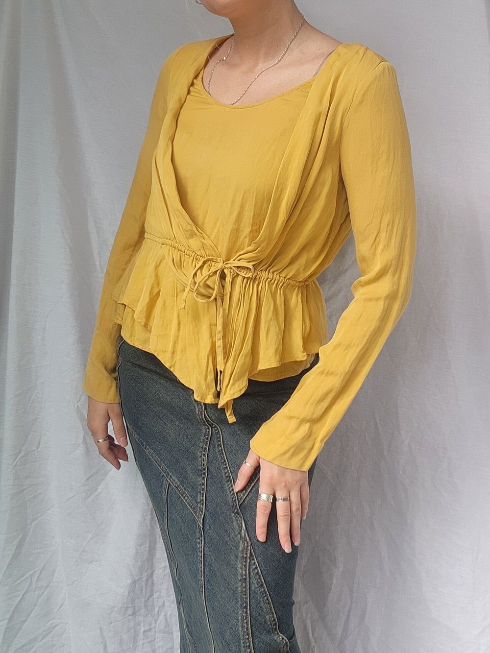 Longsleeve silk top