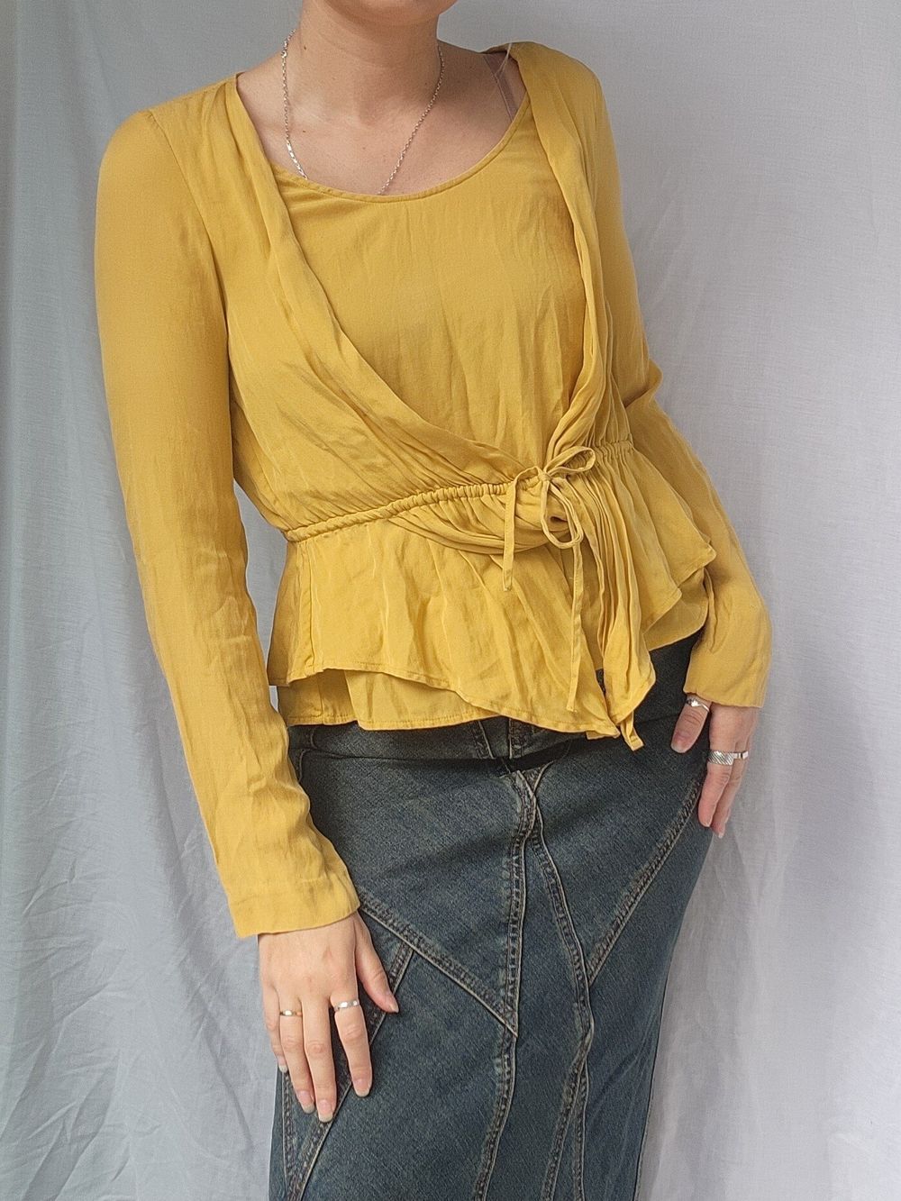 Longsleeve silk top