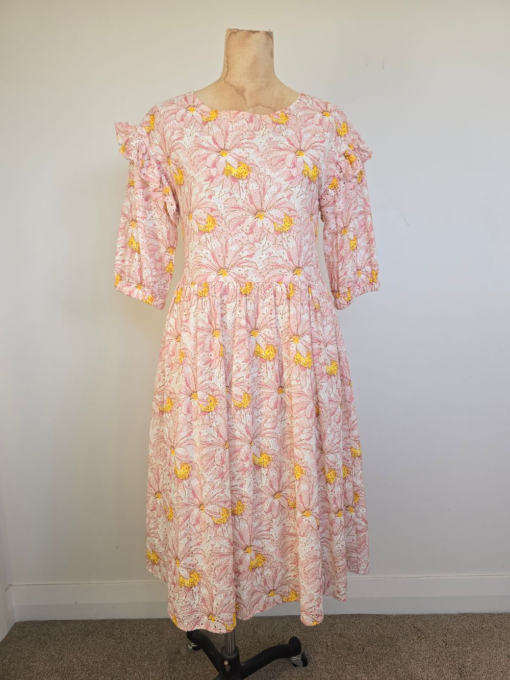 embroidered beach dress Citadelle Linen Maxi Dress White / MED