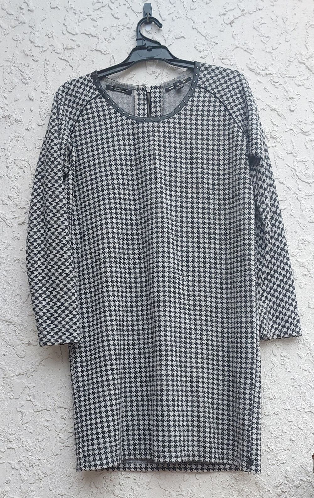 "Scotch & Soda" houndstooth dress, size NZ 12, like new