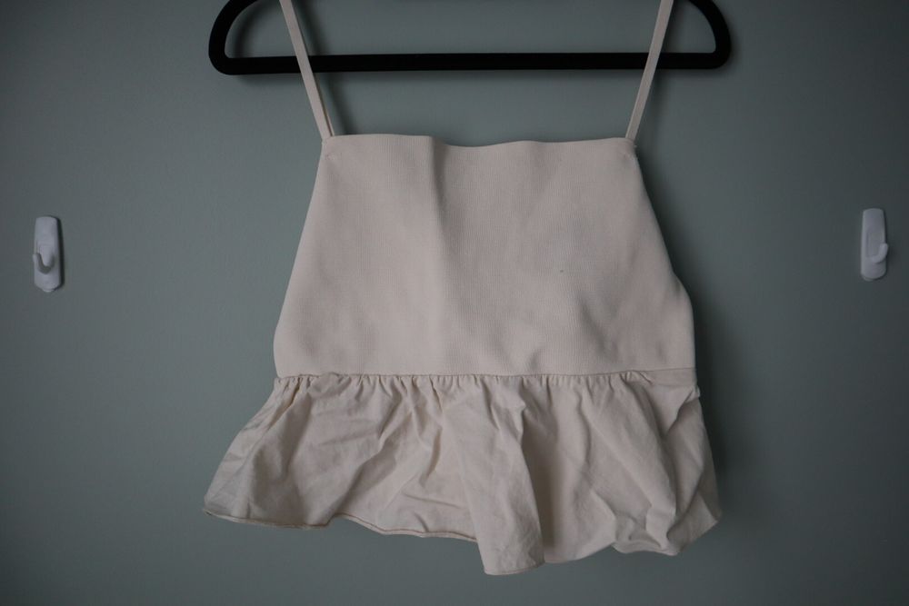 Zara cream top with bow