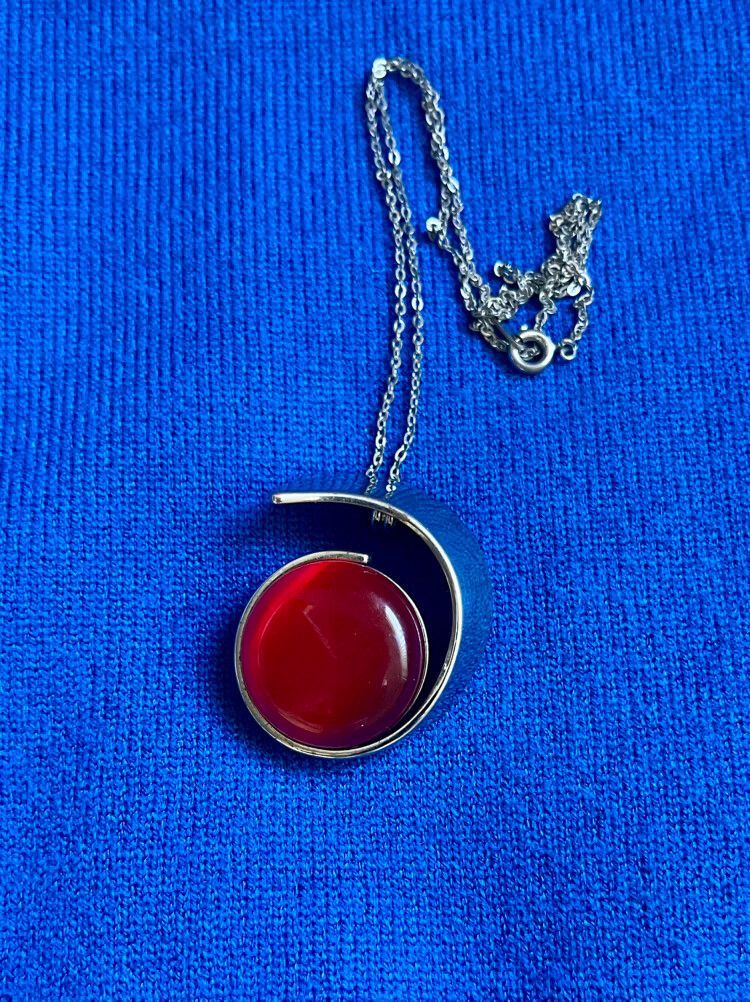 Modernist Style Pendant Necklace