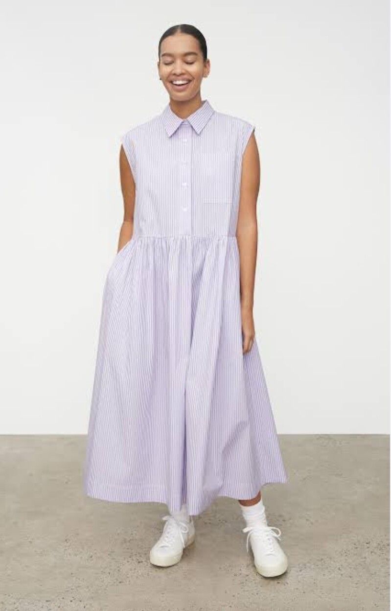 Jamie Lilac Stripe Dress