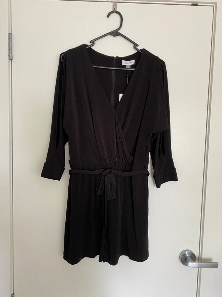 Calvin Klein Black Playsuit Size 8