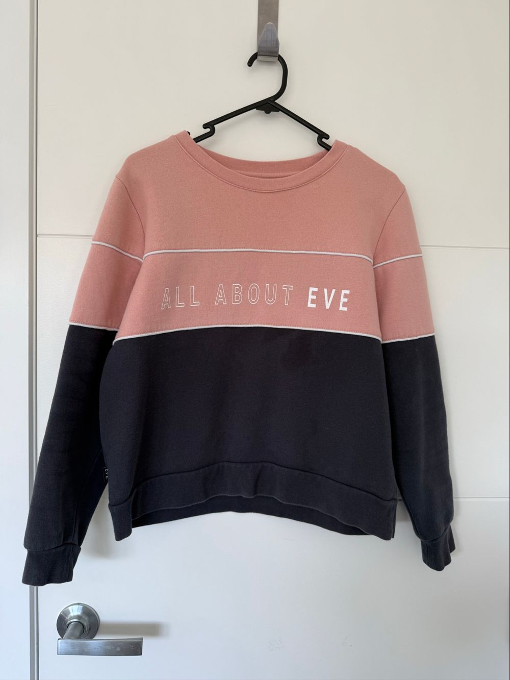 All About Eve Pink and Black Colour Block Jumper