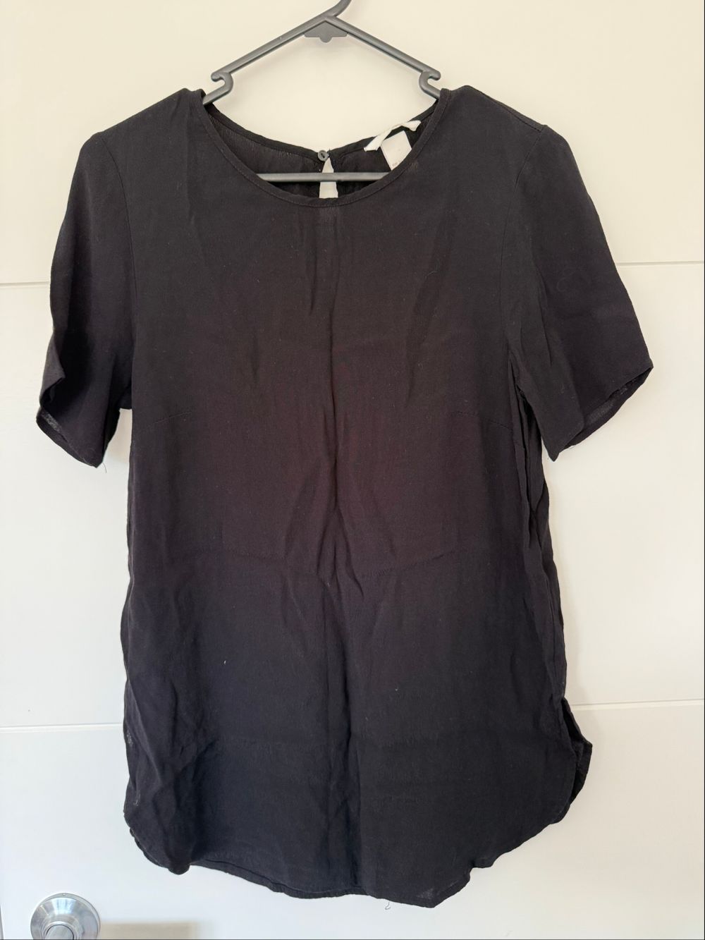H&M Black Short Sleeve Top