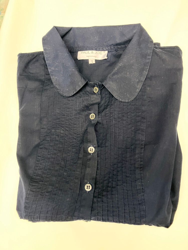 Paul & Joe Navy untuck collared Shirt size 1