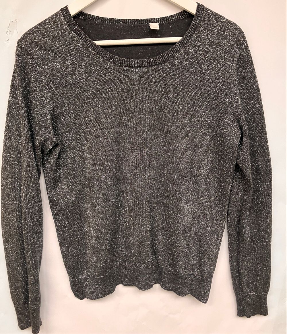 Trenery Grey Metallic Knit Jumper