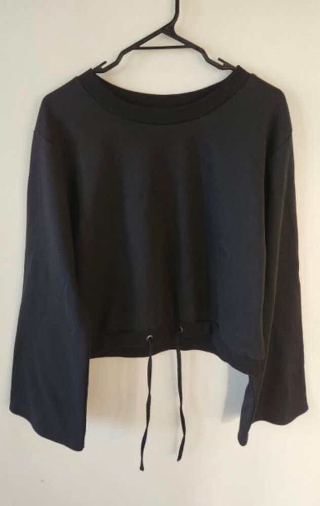 Crop Drawstring Jumper