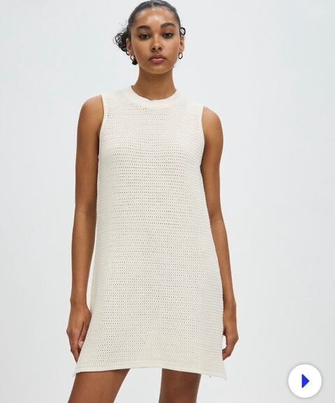 andrea iyamah crochet dress BALA COVER UP IN IVORY | CULT MIA Jayci Moncler Pleated Cotton Midi Style:Only the top - blush perfect for sun