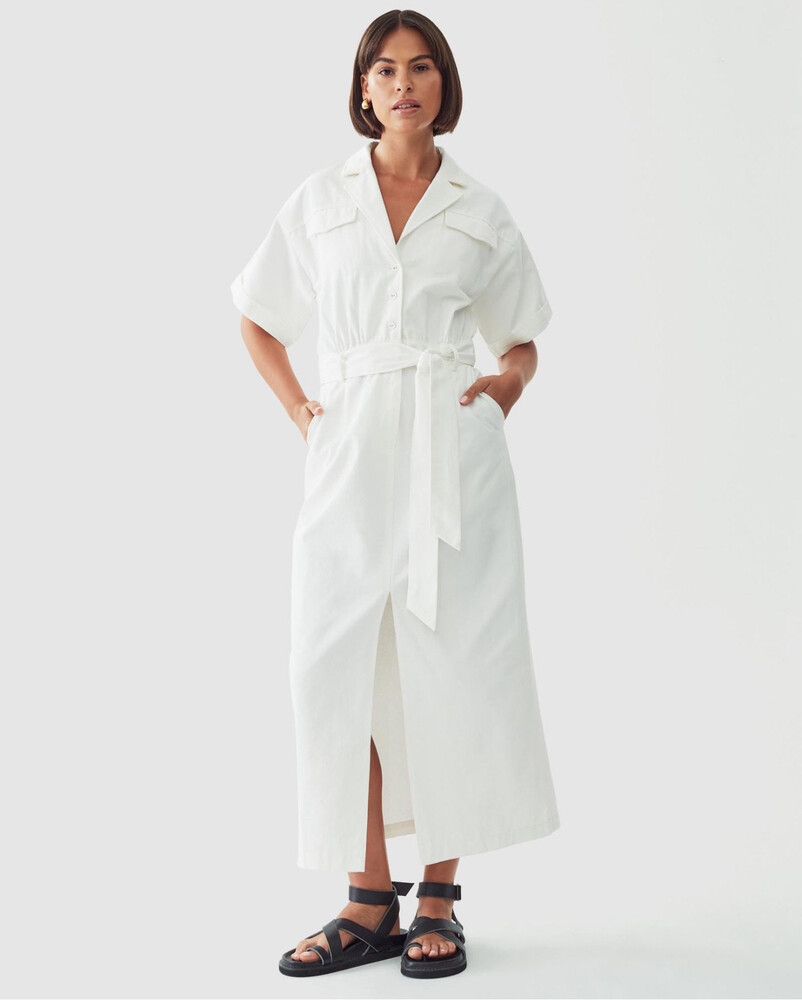 Brand New White Midi Dress (16)