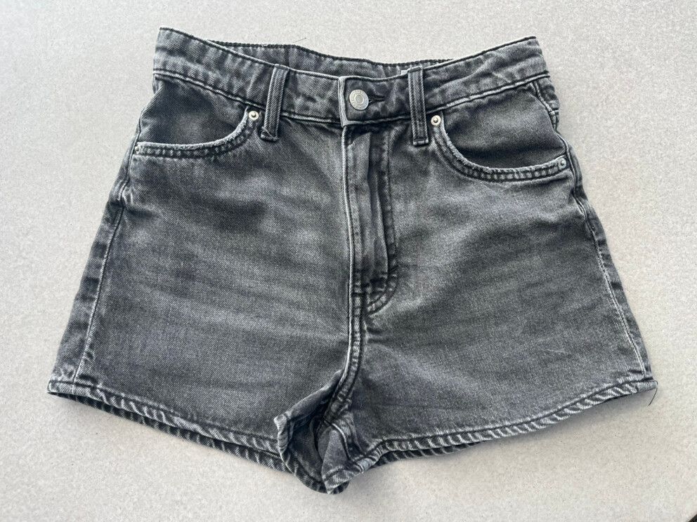 Black Denim Shorts