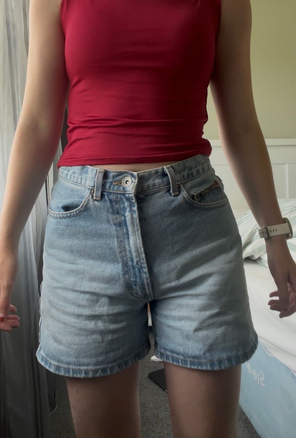 DKNY jean shorts denim