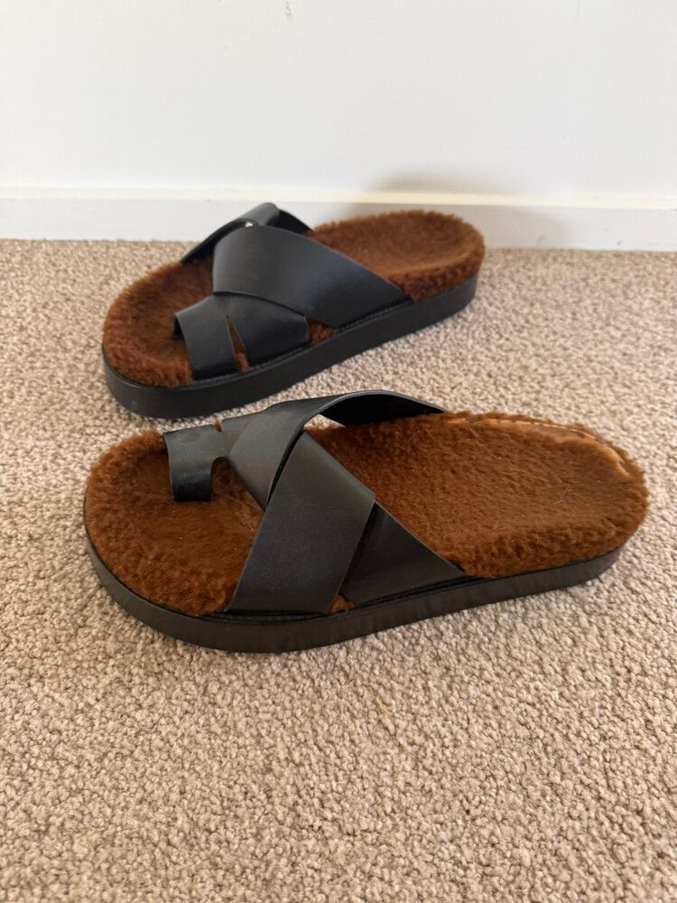 Camilla and Marc Herman Shearling Sandals