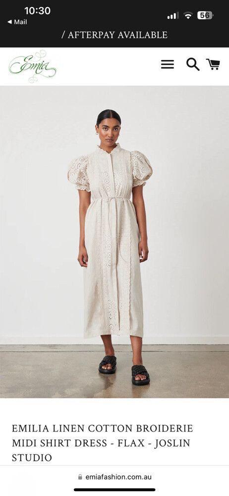 Joslin - Joslin Emelia Dress Natural on Designer Wardrobe Joslin - Joslin Emelia Dress Natural on Designer Wardrobe