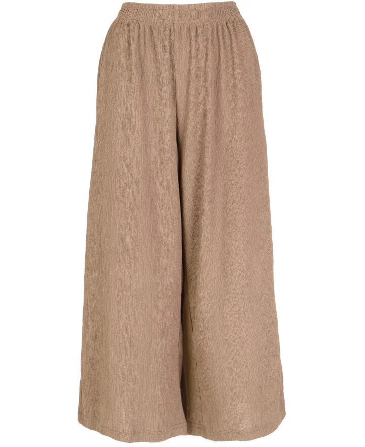 Textured Culottes - Taupe