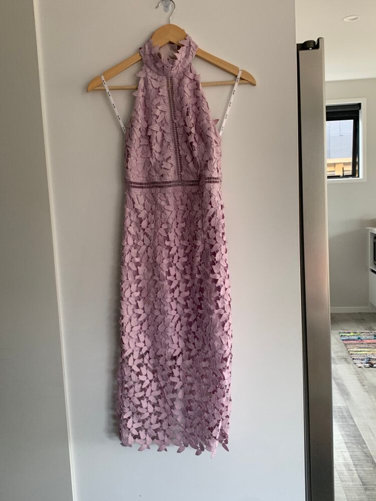 bardot gemma halter lace sheath dress Cocktail dress