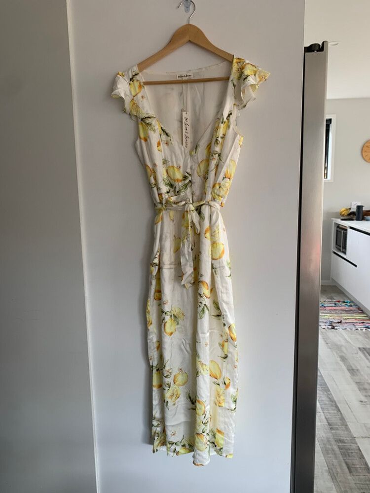 For Love & Lemons Lemon Print Jumpsuit