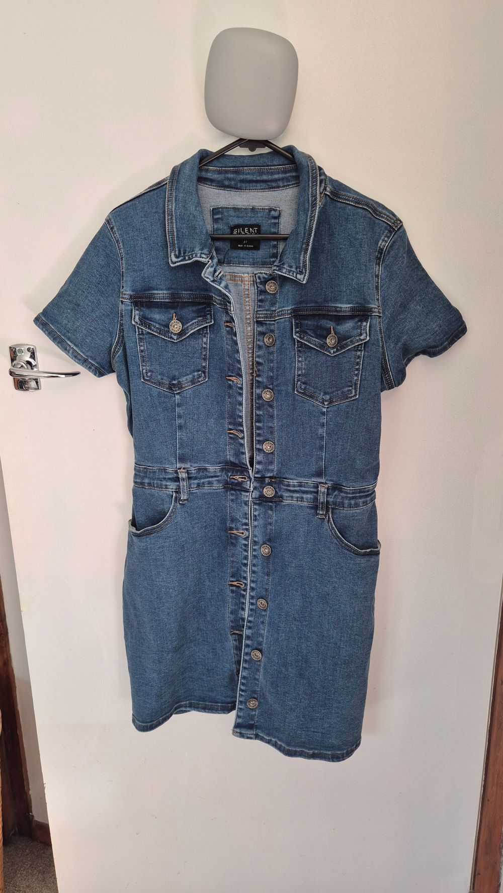 Silent Theory Blue Denim Shirt Dress