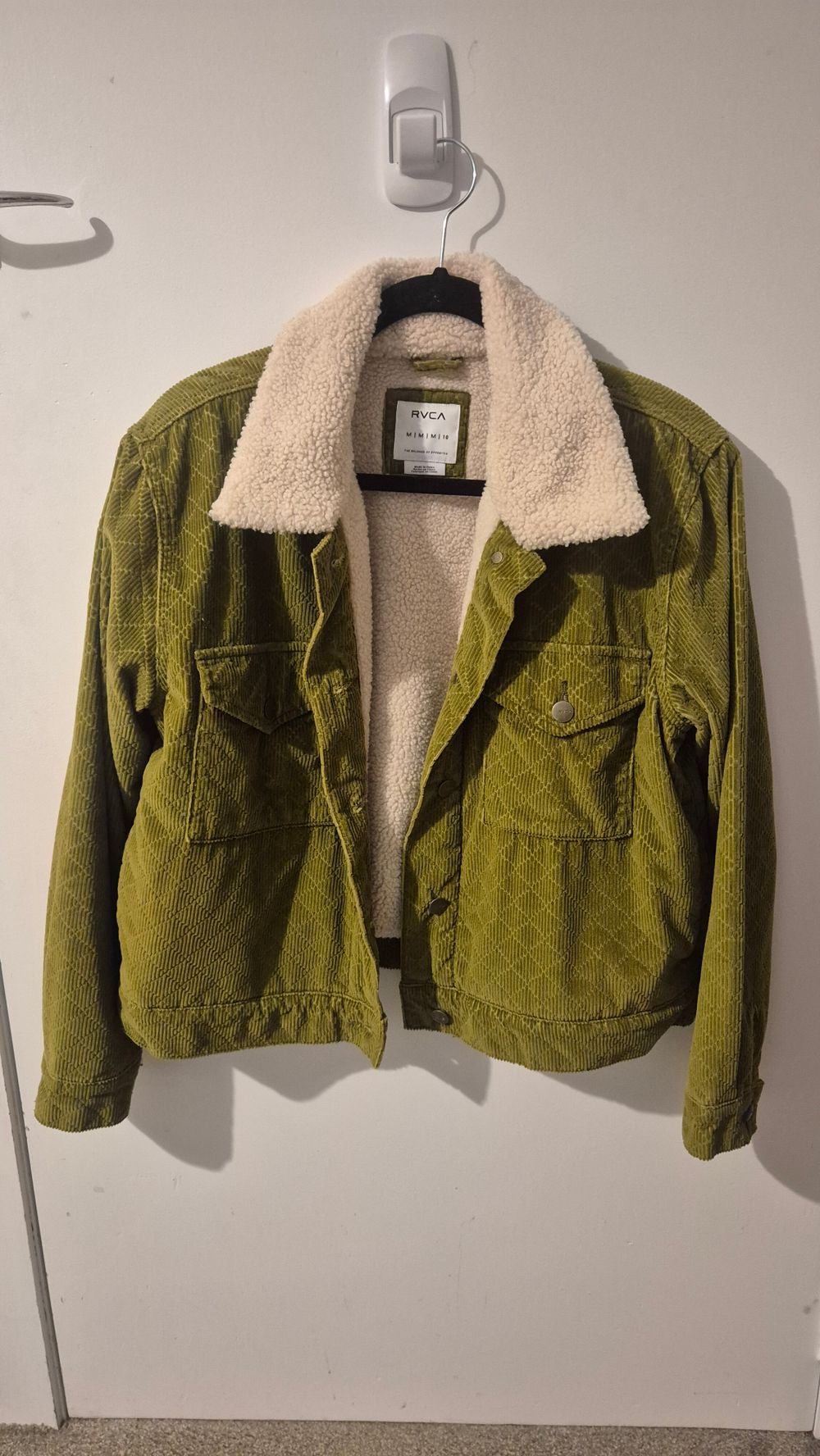 RVCA Green Quilted Corduroy Jacket