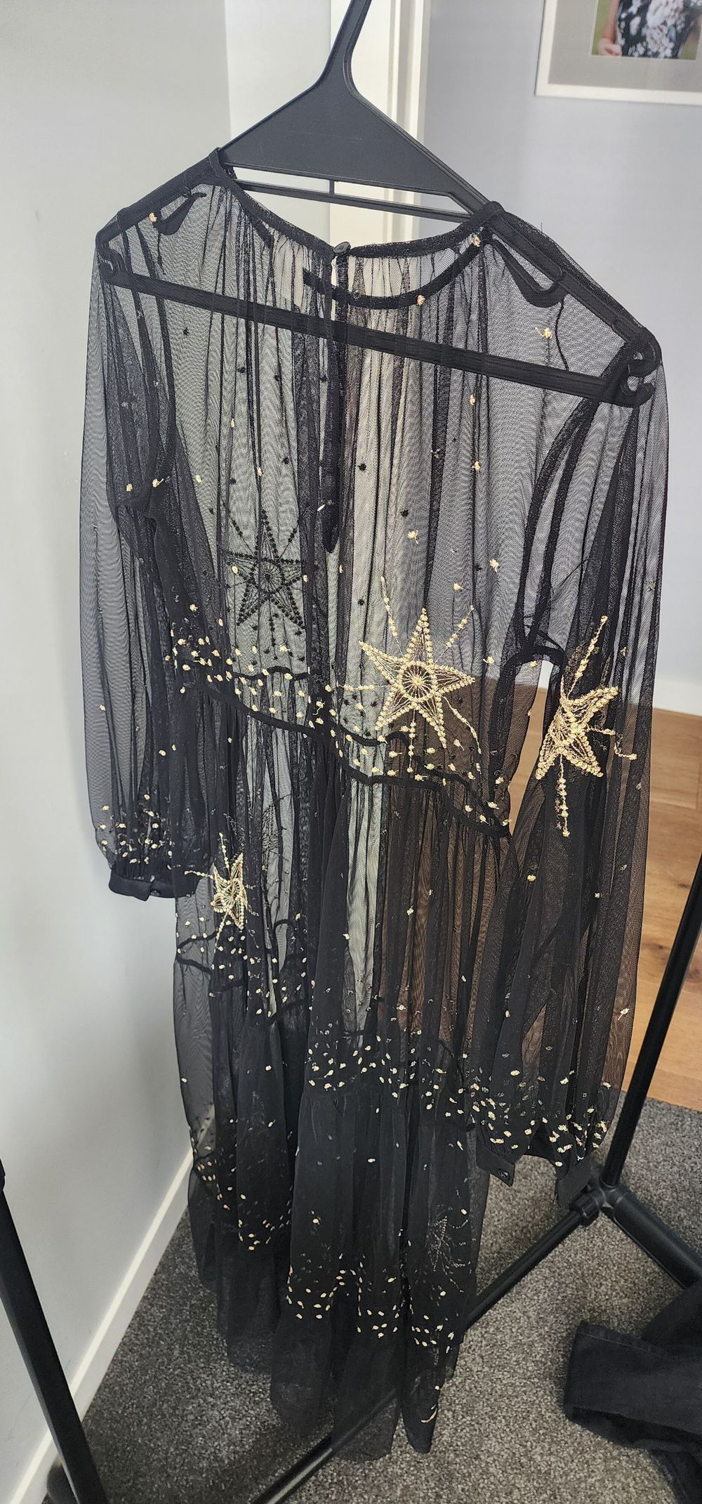 H&M Black Gold Star Dress