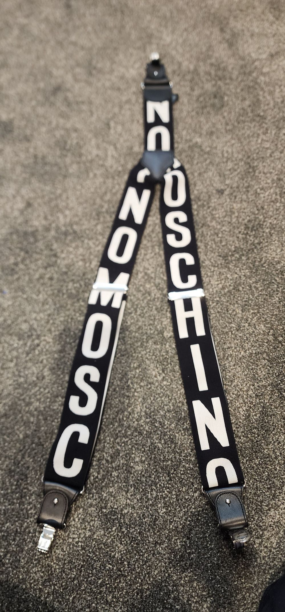 Moschino H&M Collab Black Braces