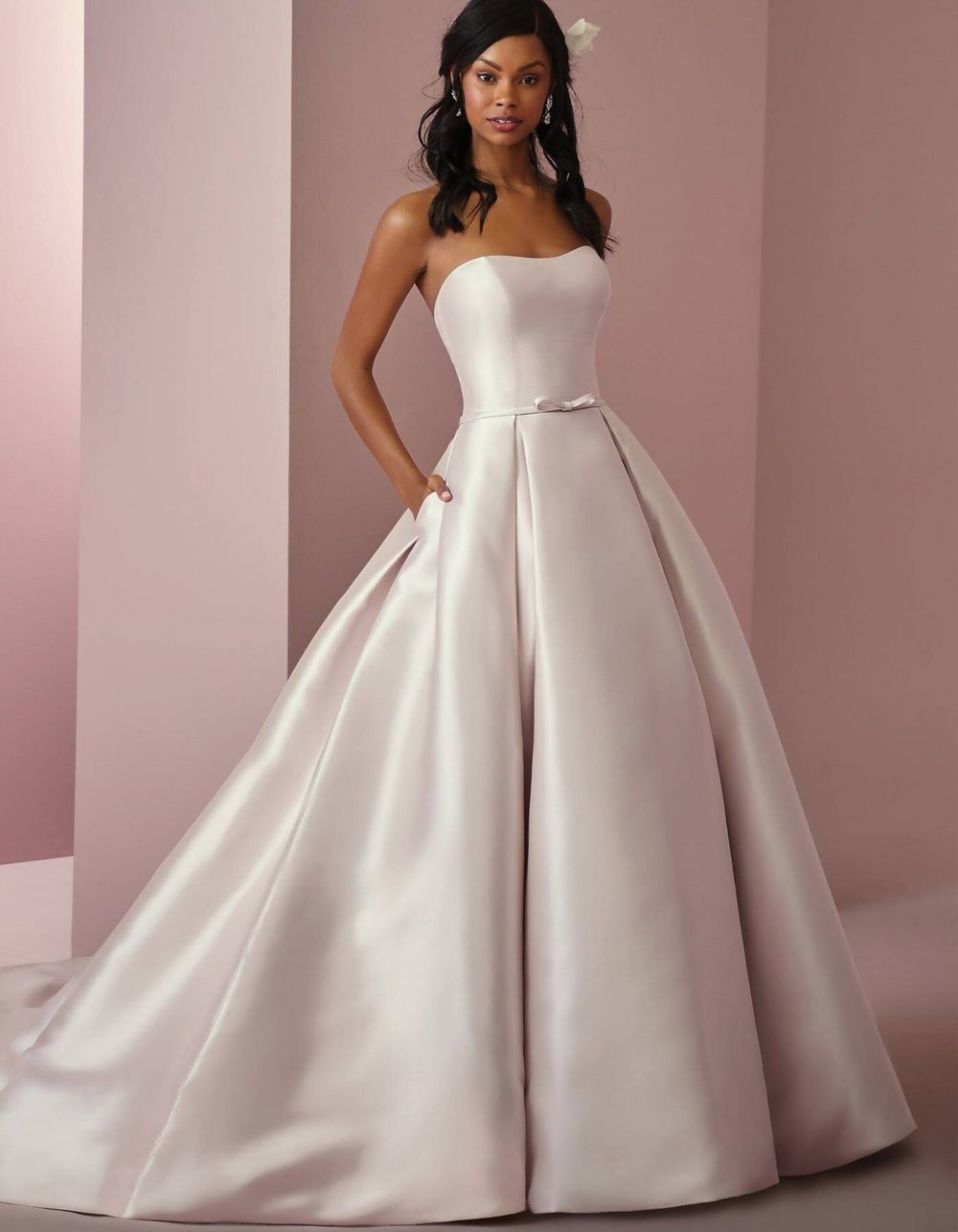 Rebecca Ingram Ivory Strapless Wedding dress - WITH POCKETS!