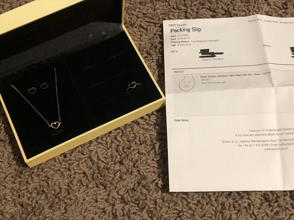 Karen Walker Mini Heart Stirling Silver Gift Set (Brand new in box)