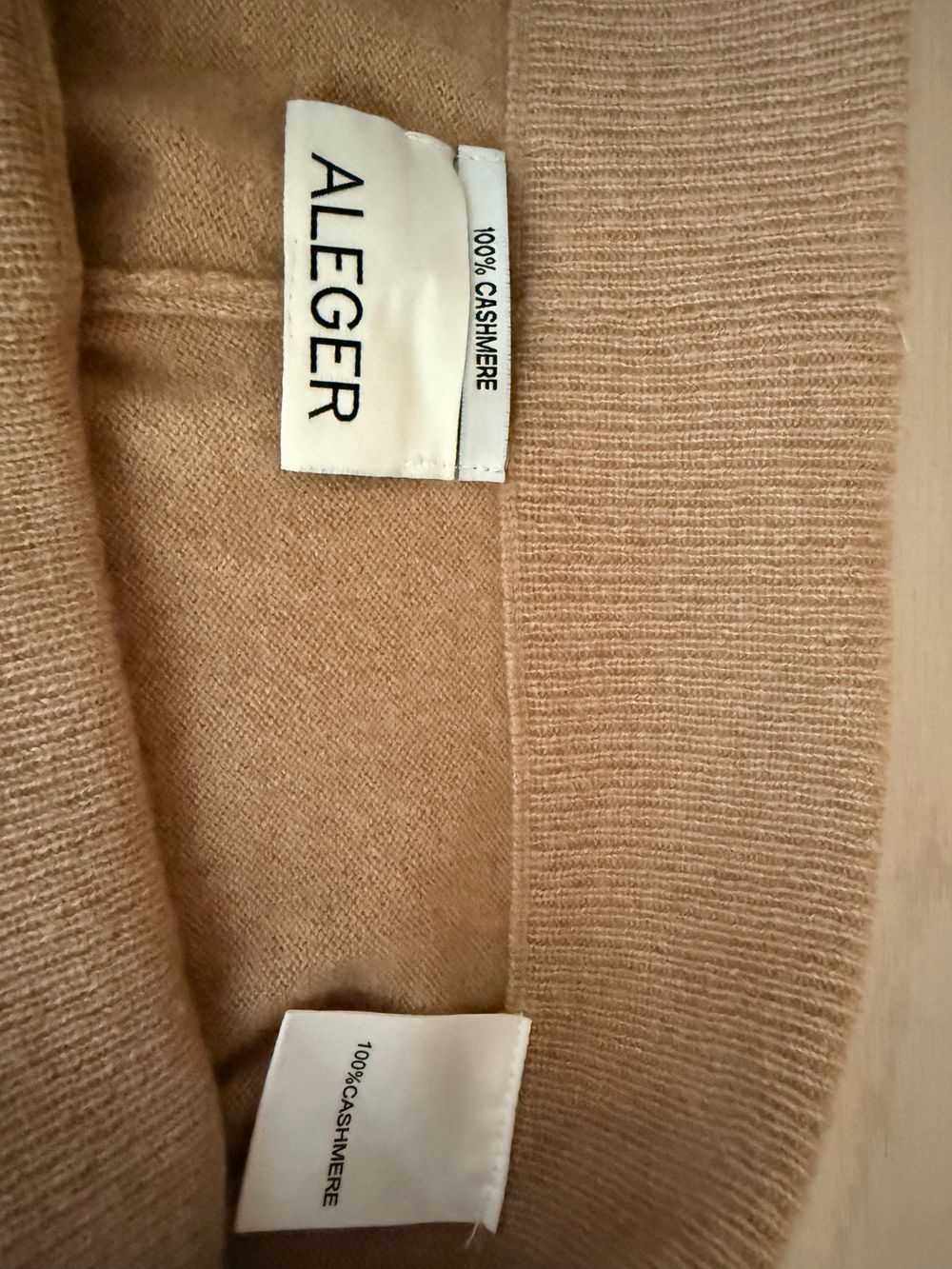 Aleger Beige cashmere knit pants