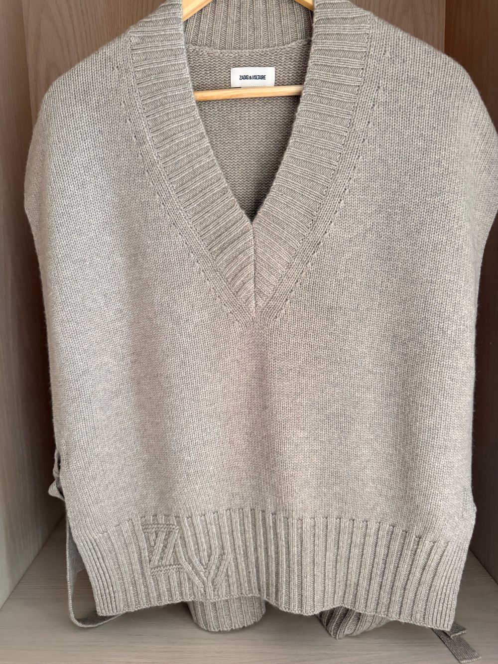 Zadig & Voltaire Beige Sleeveless Jumper