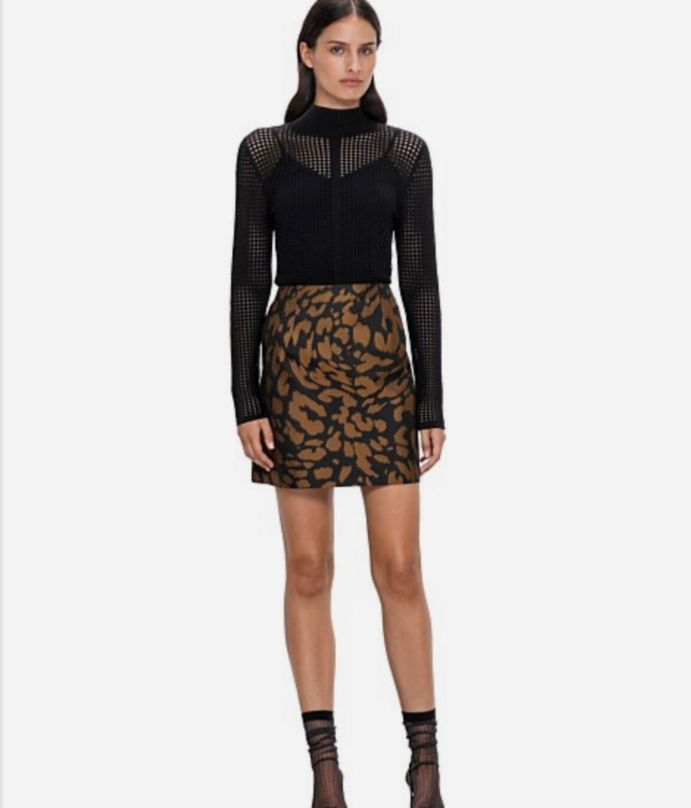 Veronika Maine Gilded Black and Gold skirt