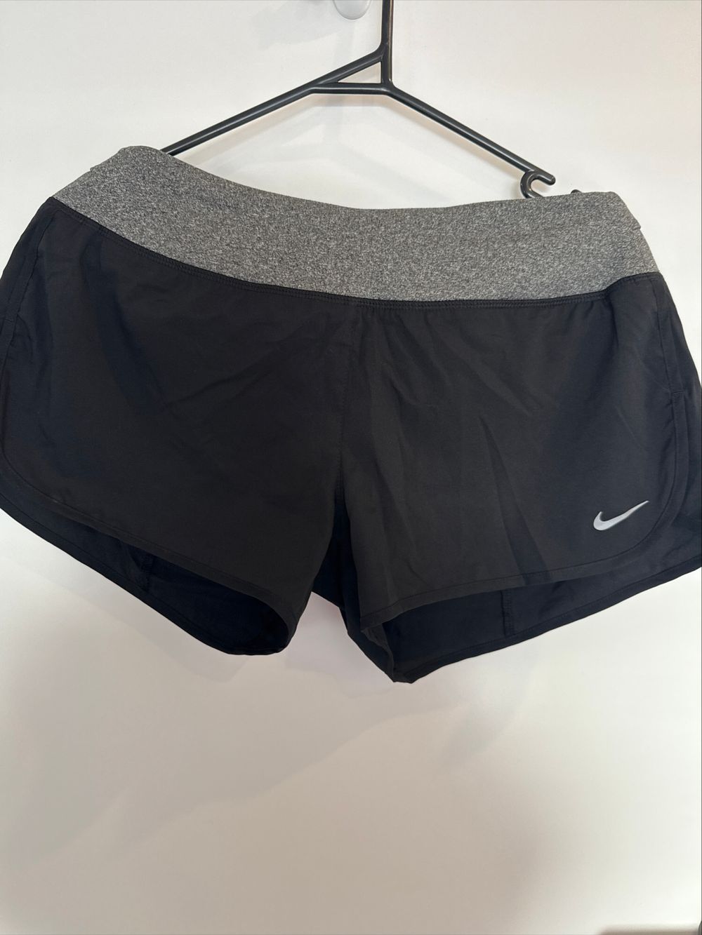 Nike Black and Grey Running Shorts