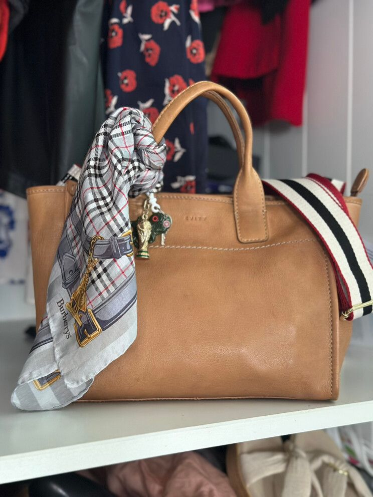 Evity Brown Tote Bag