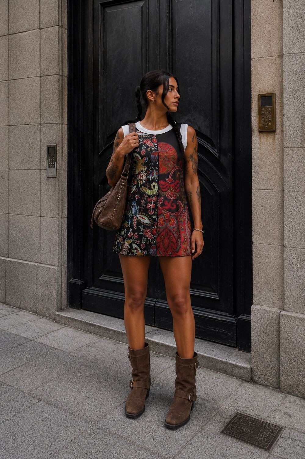 Vintage Desigual Longline Top | Y2K | Micro Mini | Best Fit 8-12