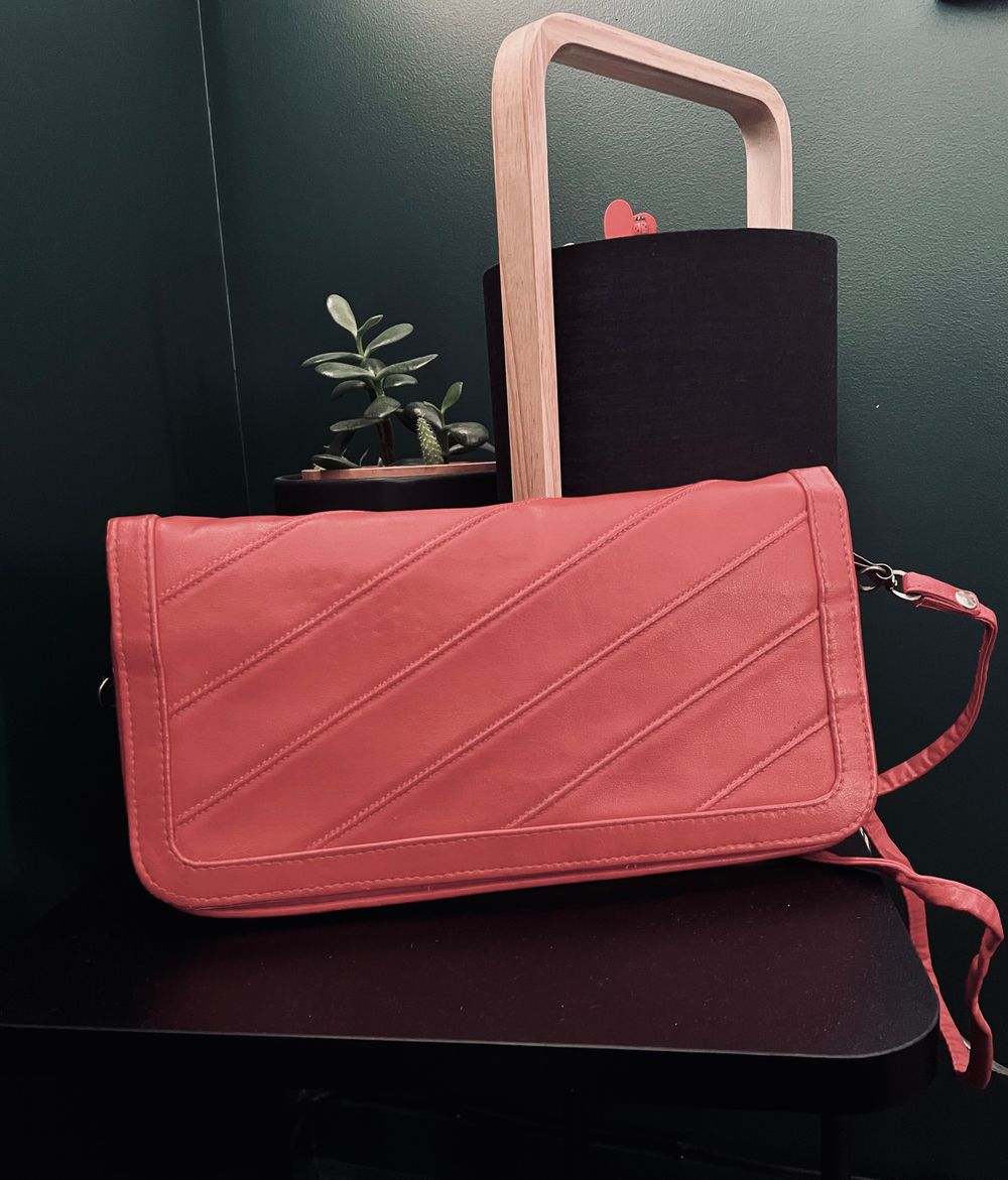 Red retro cross body