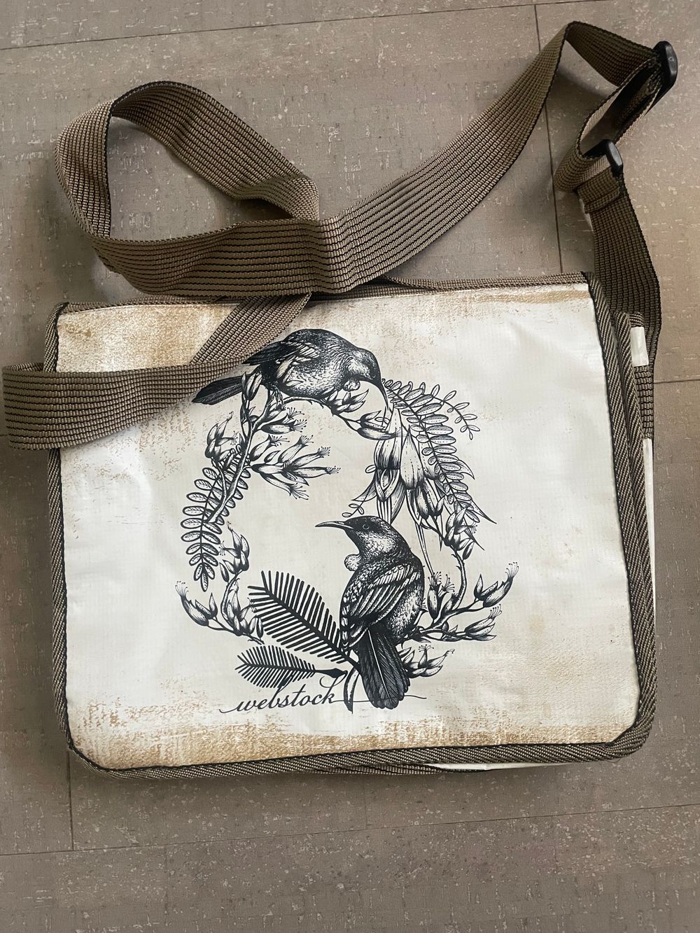 Laptop bag, made from billboard material
