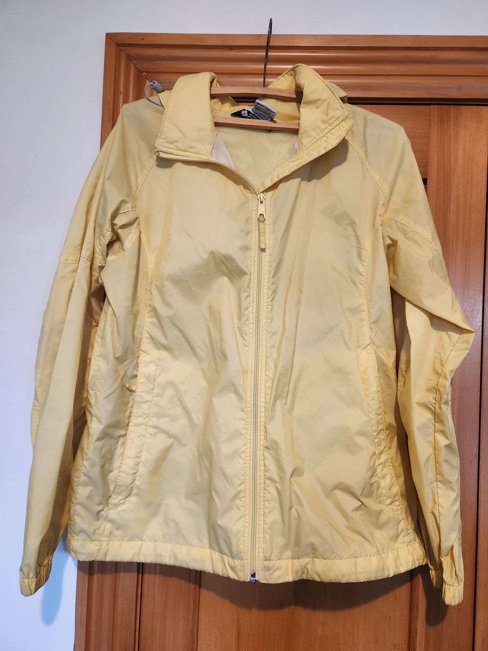 Yellow rain jacket