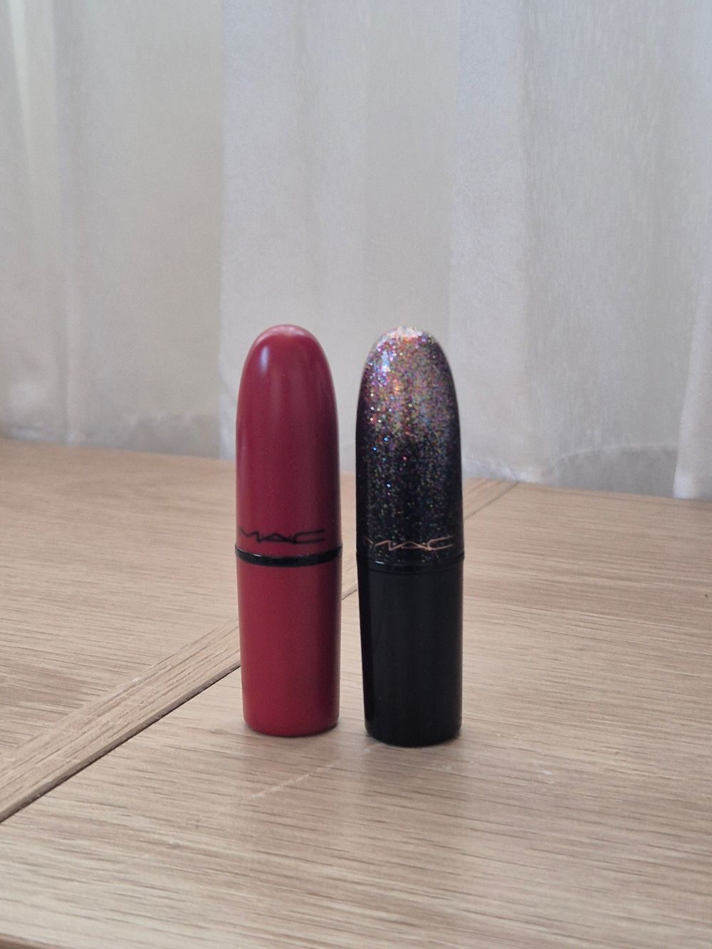 MAC Ruby Woo & Walk of Flame Lipstick