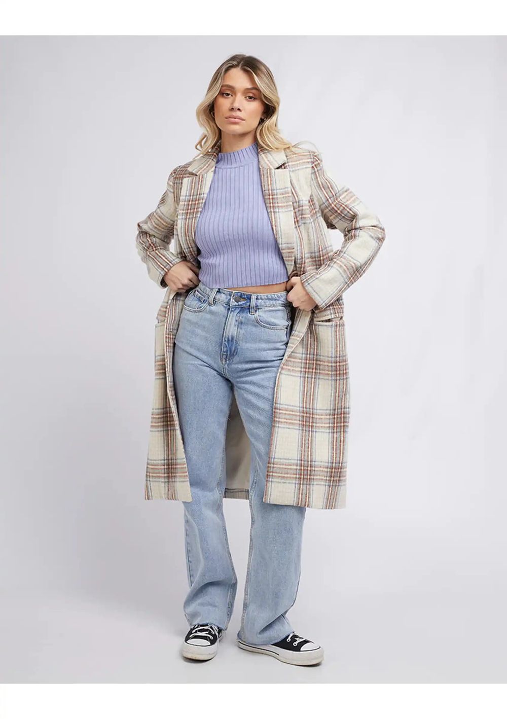 Phillipa Check Coat