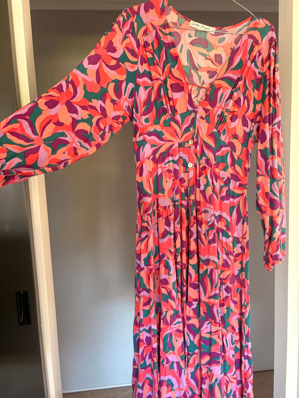 Salty Bright Multi Floral Maxi Dress