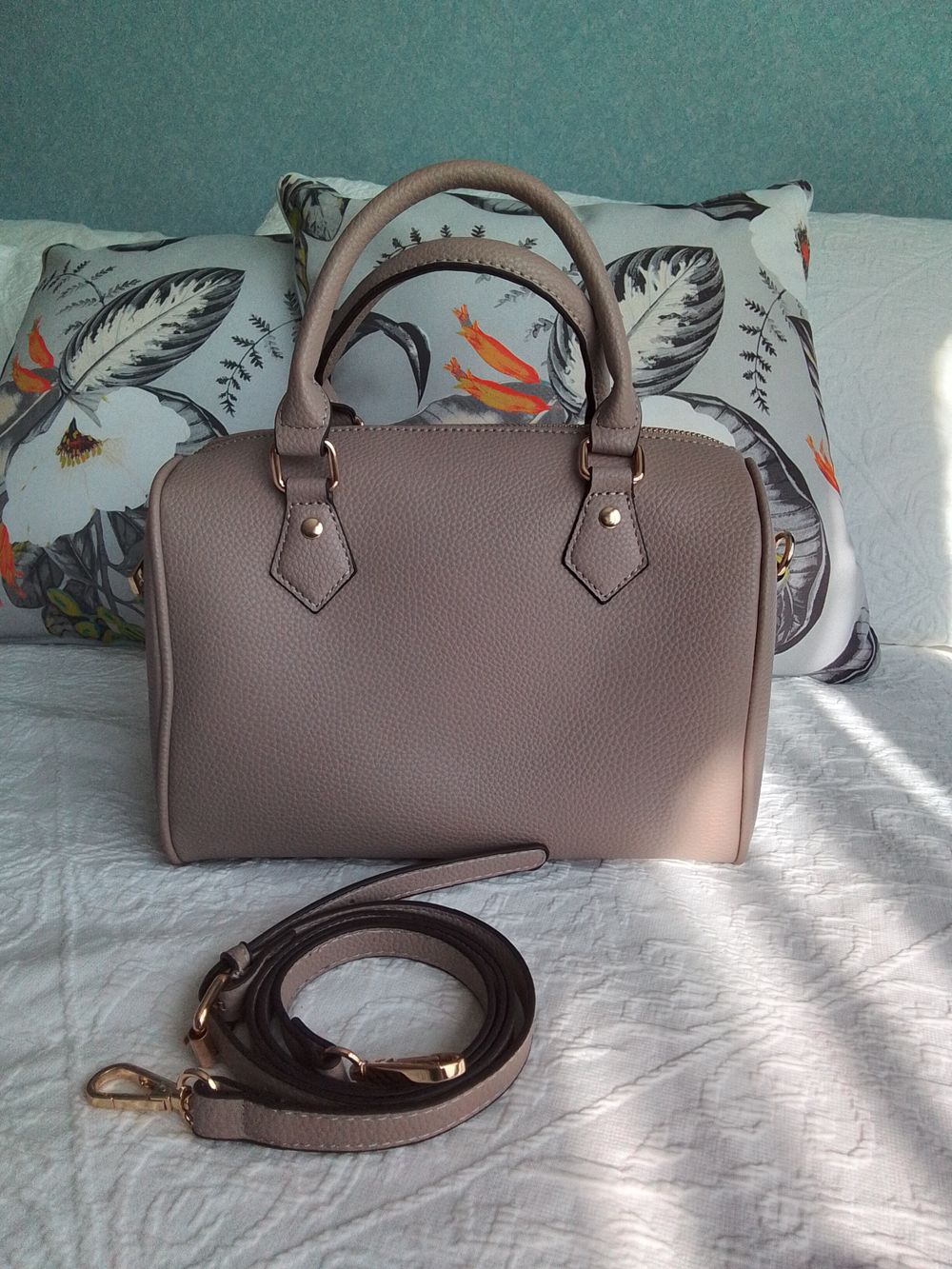 PU Leather Boston Bag