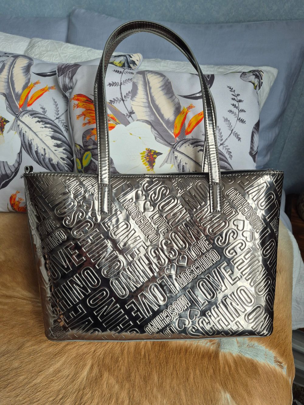 Metallic Logo Tote.